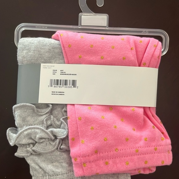 Baby girl bundle of pants 6 pieces - Child of mine Carter’s- size Newborn- NWT - Picture 8 of 8